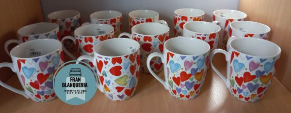 Tazas De Cerámica Con Corazones - Imagen 4