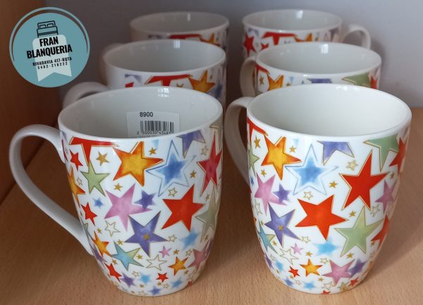 Tazas De Cerámica Con Estrellas - Imagen 3