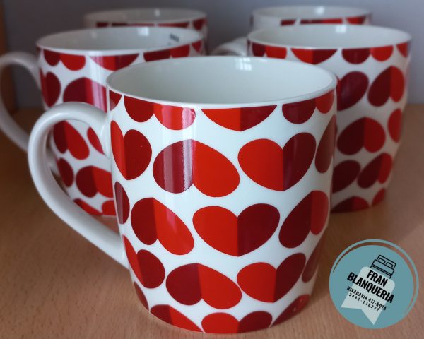 Tazas De Cerámica Con Corazones