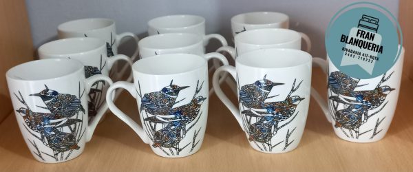 Tazas De Cerámica Motivos Pájaros - Imagen 7