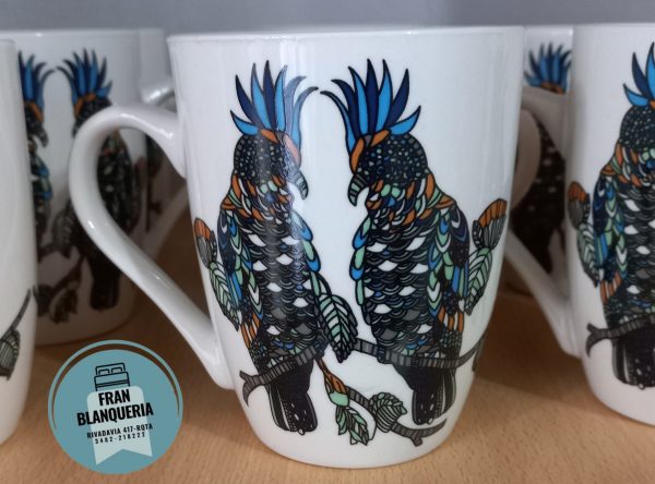 Tazas De Cerámica Motivos Pájaros