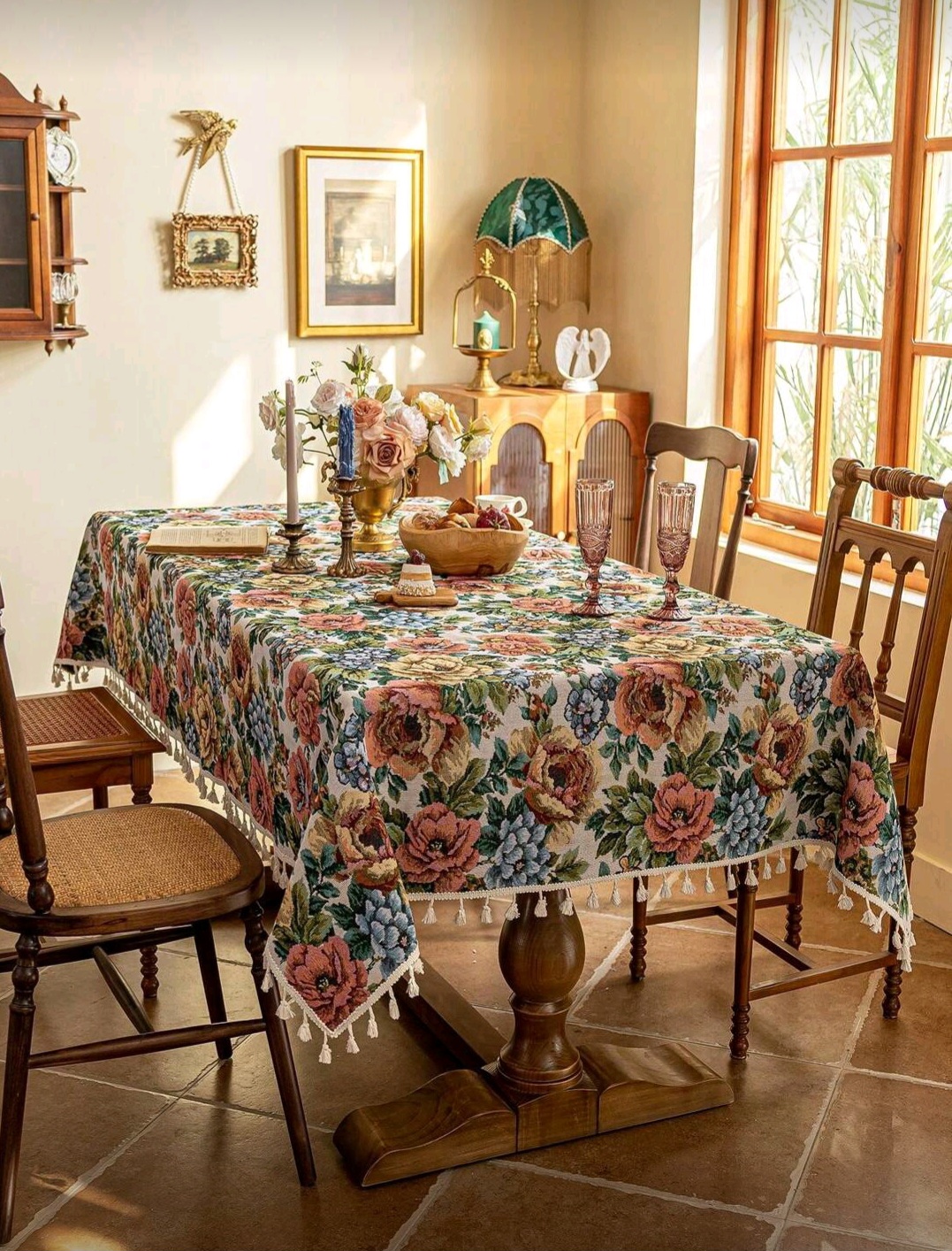 Mantel tela jacquard cuadro 90x90cm 11 Mantel tela jacquard cuadro 90x90cm - Imagen 11