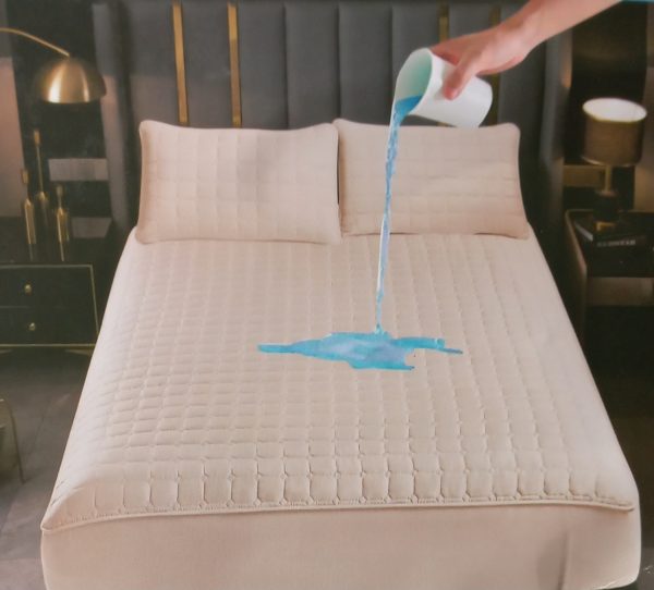 Cubre Colchón 100% Impermeable Viene Con 2 Fundas Impermeables Para Las Almohadas Medida Queen 160x203+40cm - Imagen 4