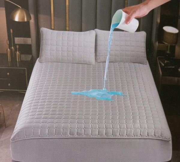 Cubre Colchón 100% Impermeable Viene Con 2 Fundas Impermeables Para Las Almohadas Medida Queen 160x203+40cm - Imagen 2
