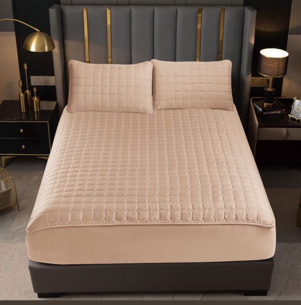 Cubre Colchón 100% Impermeable Viene Con 2 Fundas Impermeables Para Las Almohadas Medida Queen 160x203+40cm - Imagen 3