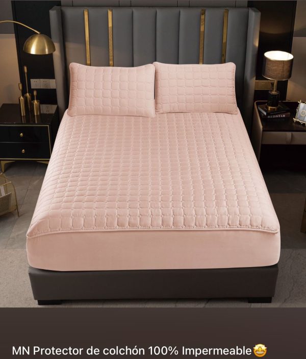 Cubre Colchón 100% Impermeable Viene Con 2 Fundas Impermeables Para Las Almohadas Medida Queen 160x203+40cm - Imagen 7