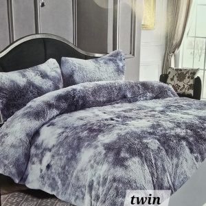 Acolchado Nórdico Lux De Pelo Largo Medida Twin 1 Plaza Y Media 180x220 M