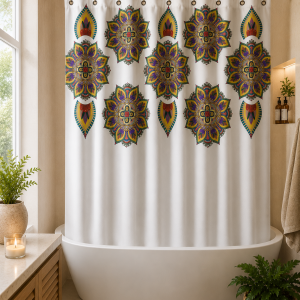 Cortina de Baño No necesita protector interno
