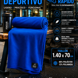 Toallon Secado Rapido Medida 1.40M x 70Cm
