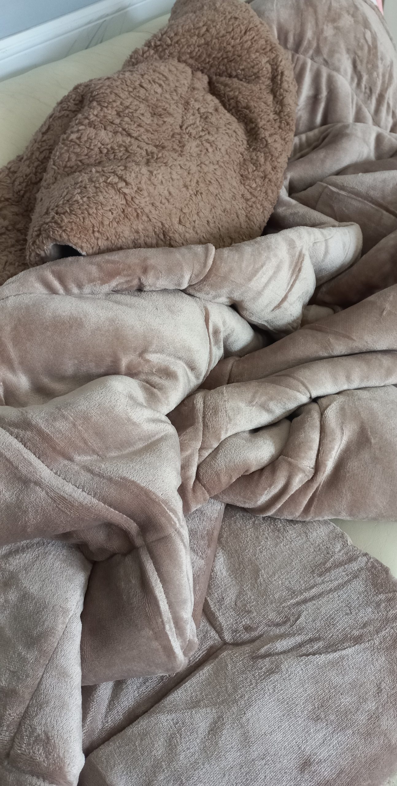 Acolchado Triple Reversible Flannel Corderito Y Relleno Medida 1 Plaza Y Media 3 Acolchado Triple Reversible Flannel Corderito Y Relleno Medida 1 Plaza Y Media - Imagen 3