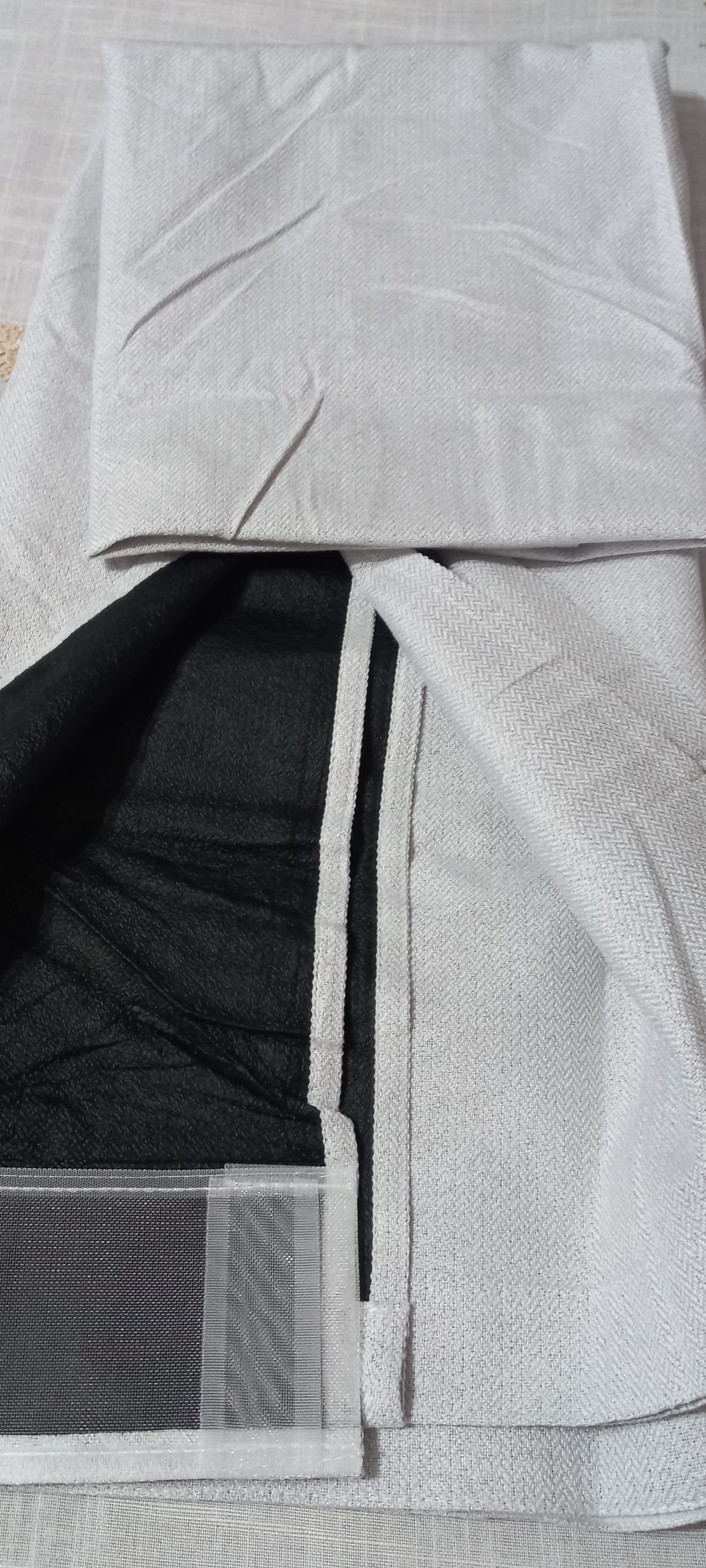 Cortina Jacquard con presilla oculta bloquea el 100% de la luz solar 3 Cortina Jacquard con presilla oculta bloquea el 100% de la luz solar - Imagen 3