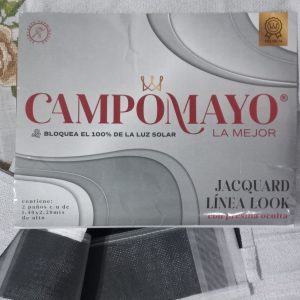 Tienda 36 Cortina Jacquard con presilla oculta bloquea el 100% de la luz solar