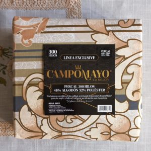 Inicio 5 Juego de Sábanas Percal 300 hilos 48% Algodón 52% Poliester Medida KING