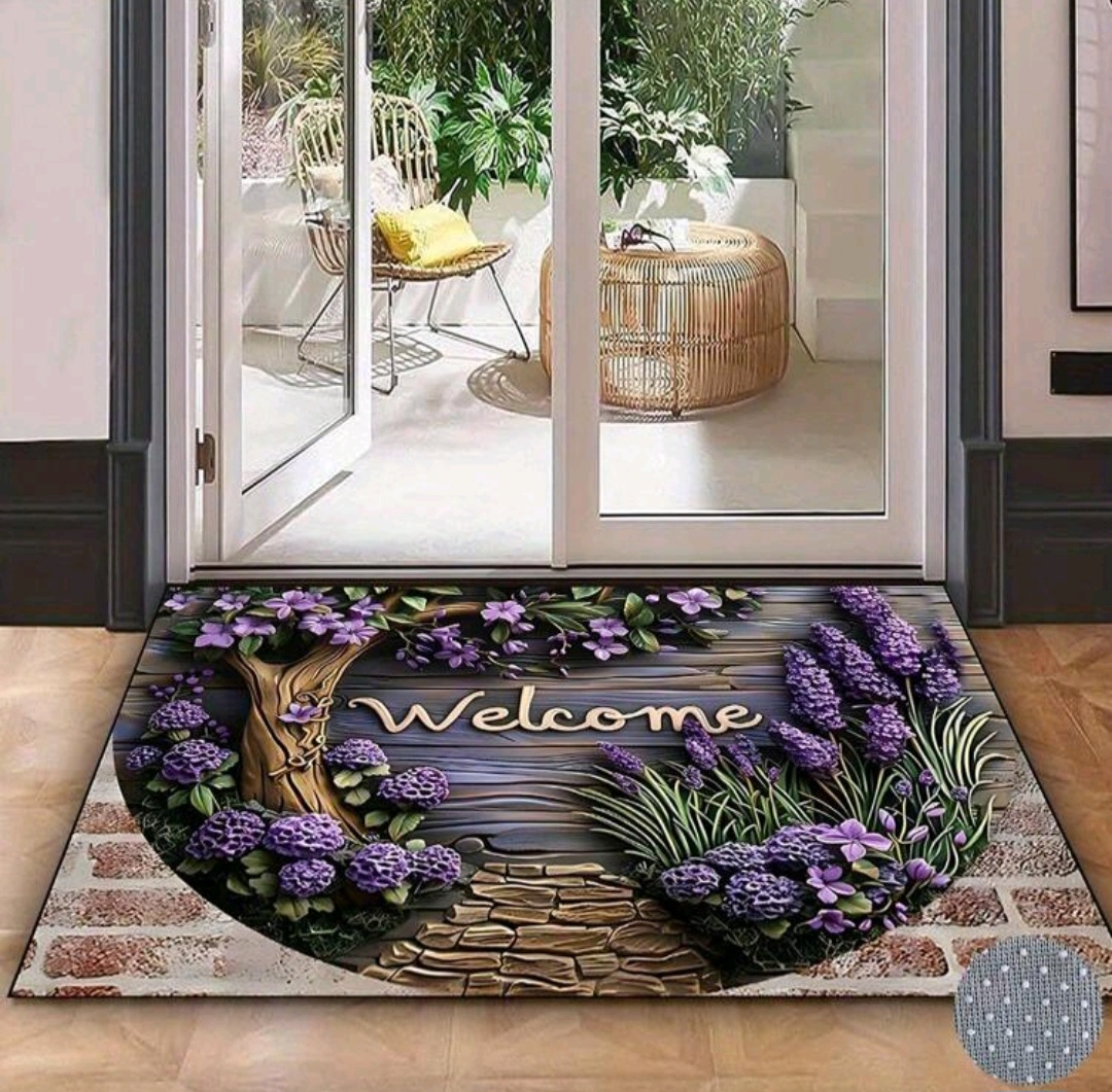 Alfombra hortensias duradera y antideslizante medida 60x90cm 6 Alfombra hortensias duradera y antideslizante medida 60x90cm - Imagen 6