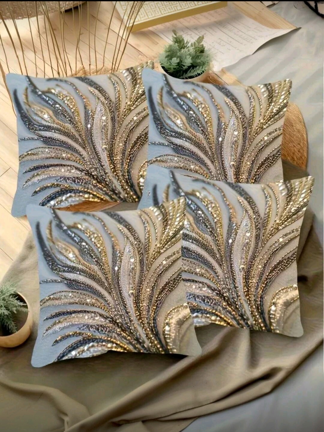 Fundas para Almohadones Medida 45x45cm 4 Fundas para Almohadones Medida 45x45cm - Imagen 4