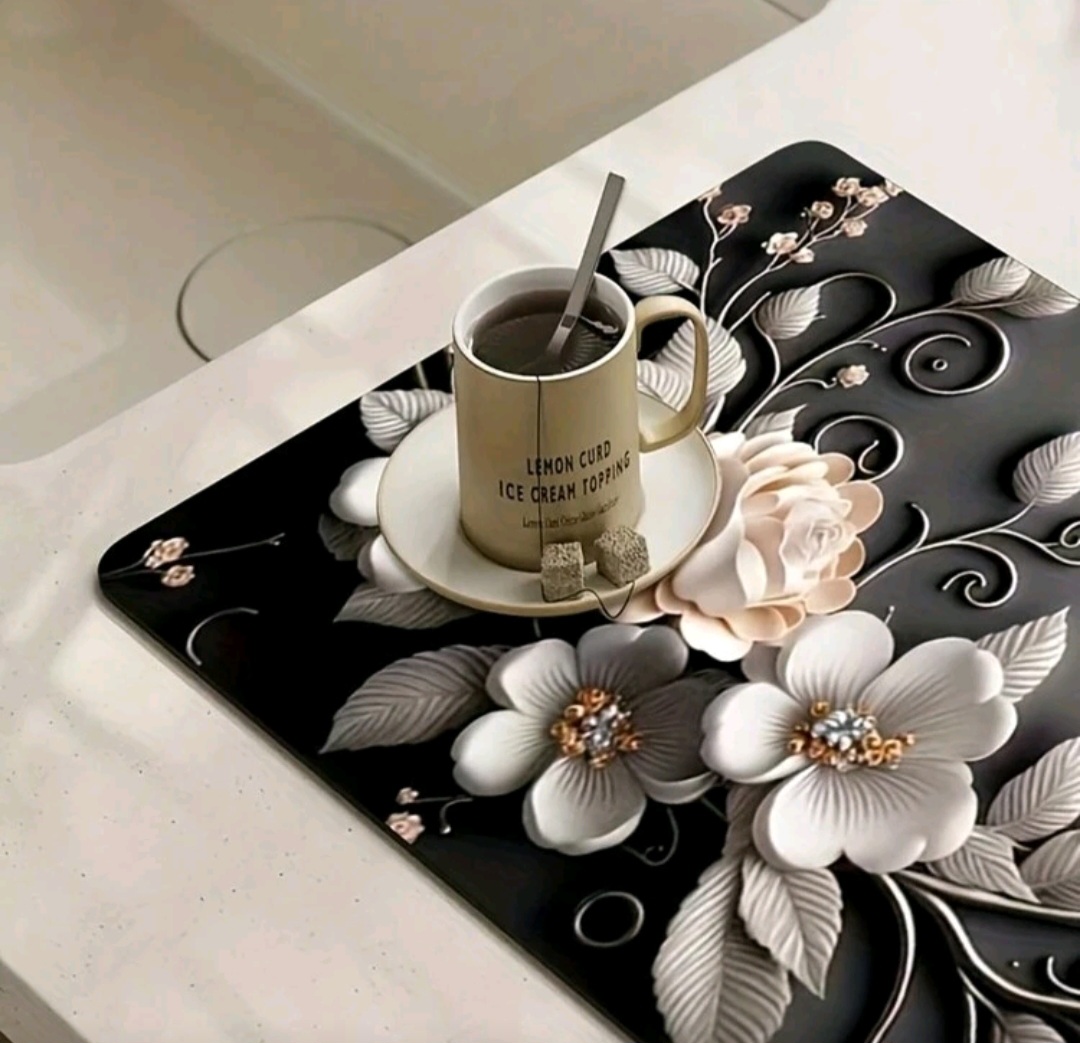 Alfombra absorbente secadora de efecto visual 3D rosa roja medida 30x40cm 4 Alfombra absorbente secadora de efecto visual 3D rosa roja medida 30x40cm - Imagen 4