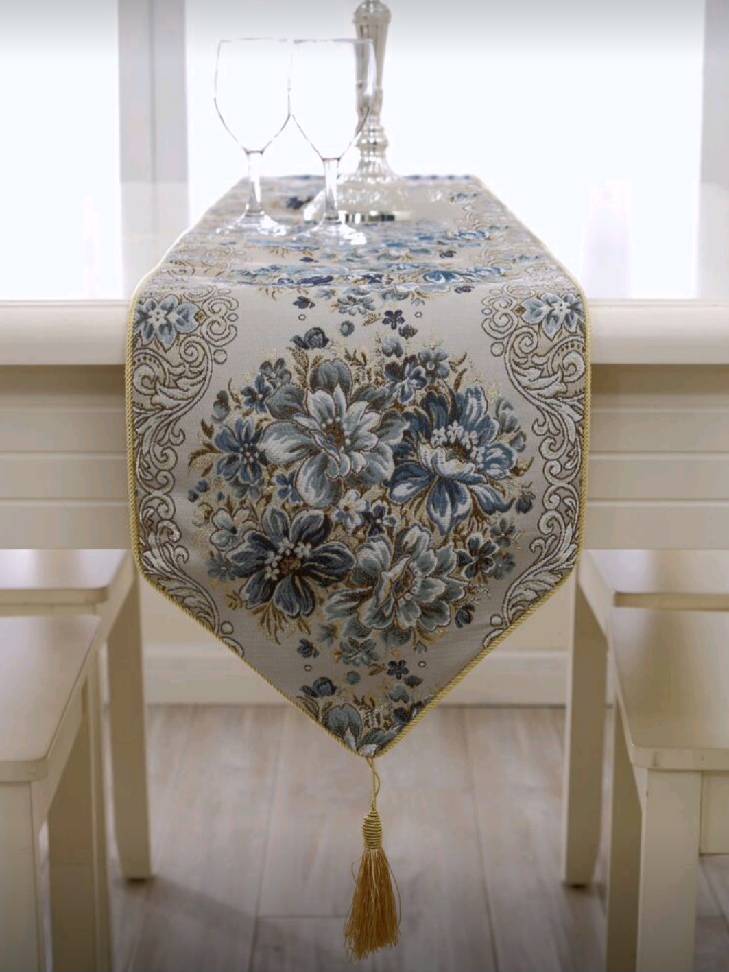 Camino de mesa jacquard 30x1.60M 4 Camino de mesa jacquard 30x1.60M - Imagen 4