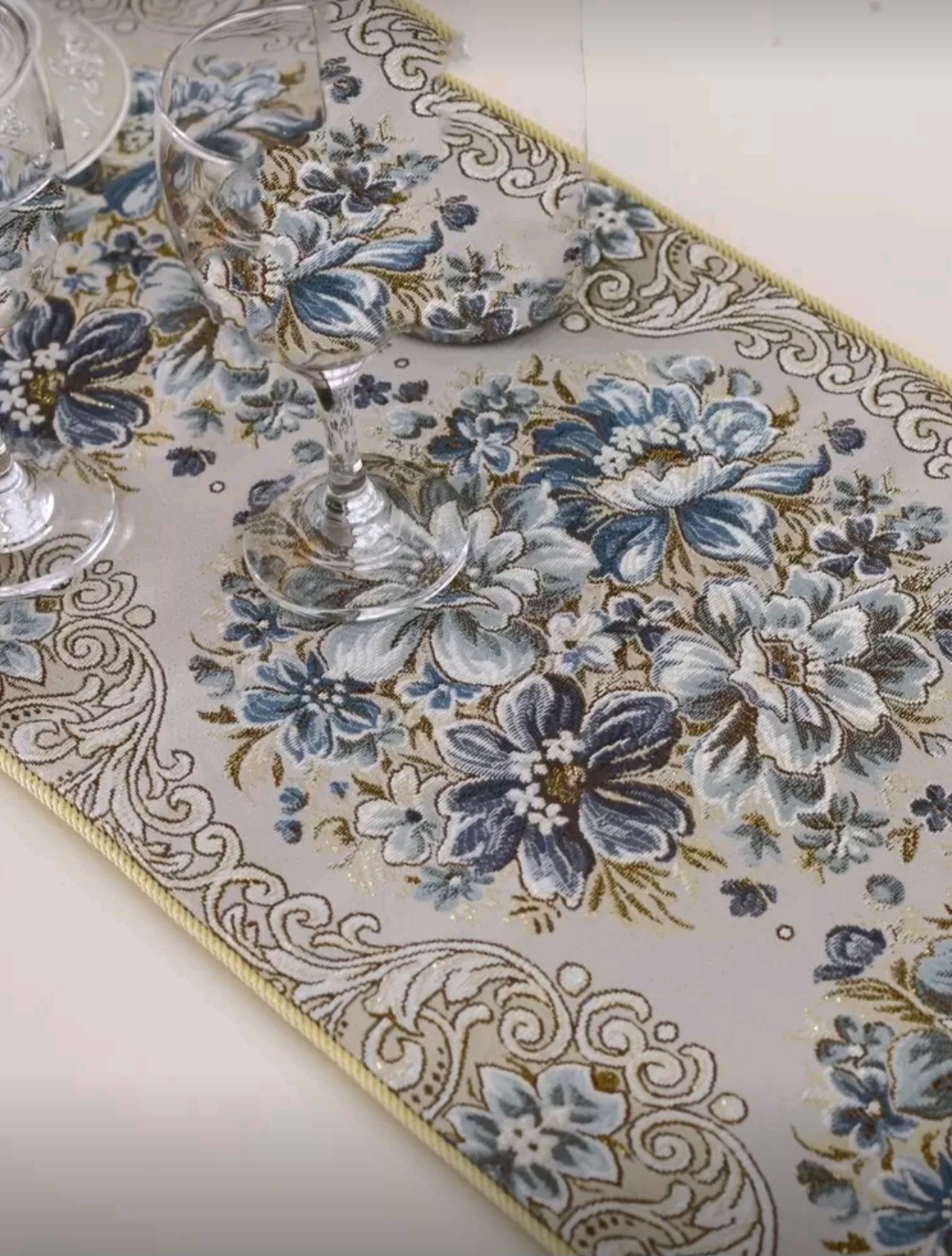 Camino de mesa jacquard 30x1.60M 2 Camino de mesa jacquard 30x1.60M - Imagen 2