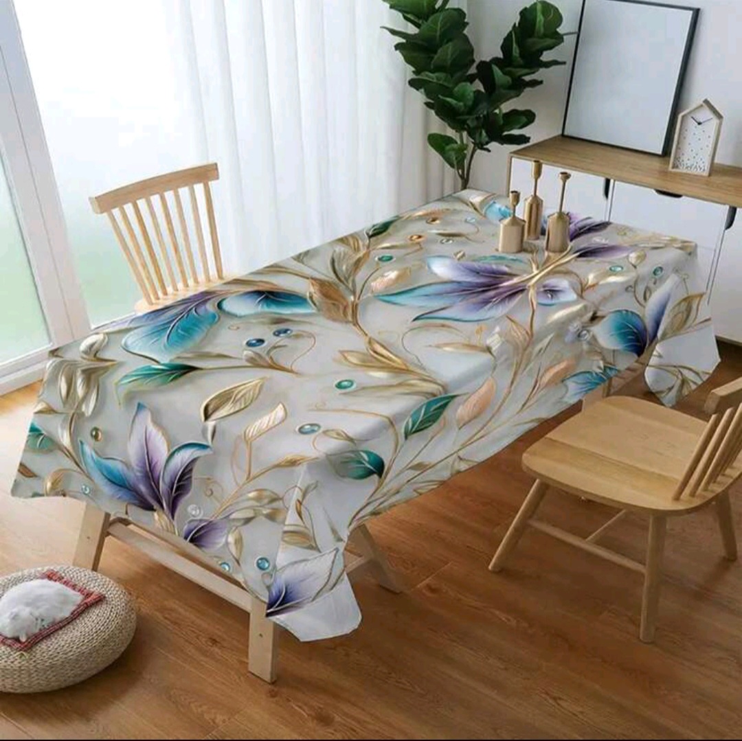 Mantel Antimanchas con diseño botánico y de mariposas 1.40x1.80M 3 Mantel Antimanchas con diseño botánico y de mariposas 1.40x1.80M - Imagen 3