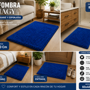 Alfombra Shagy Medida 60x40 Cm