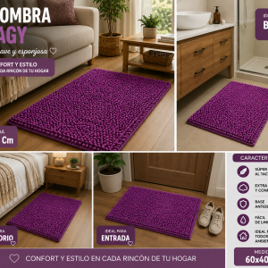 Alfombra Shagy Medida 60x40 Cm