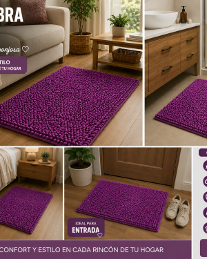 Alfombra Shagy Medida 60x40 Cm