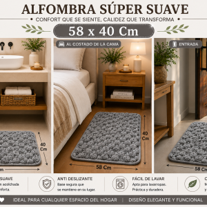 Alfombra Felpudo Medida 58x40 Cm