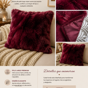 Fundas Con Piel para Almohadones Medida 40x40 cm
