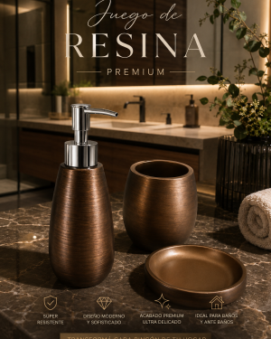 Juego De Resina 3 Piezas