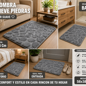 Alfombra de Baño Memory Medida 58x38 Cm