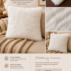 Fundas con Piel para Almohadones Medida 40x40cm