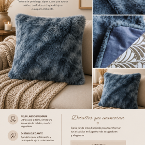 Fundas Con Piel para Almohadones Medida 40x40 cm
