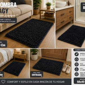Alfombra Shagy Medida 58x40 Cm