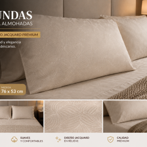 Fundas para almohadas medida 76 x 53 cm