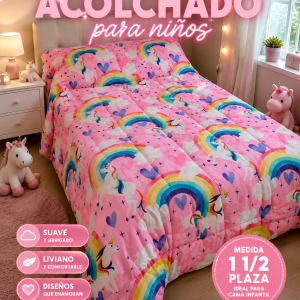 Acolchado INFANTIL  Medida 1 1/2 Plaza