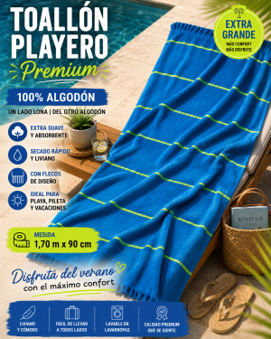 Lona Playera Doble Faz Arcoiris Medida 90x170 Cm