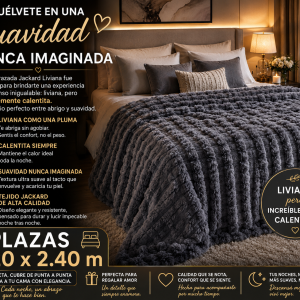 Frazada Jackard 2 1/2 Plazas 2.20x2.40 M