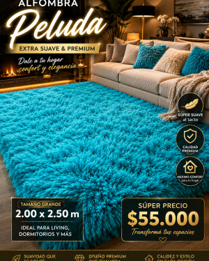 Alfombra Pelos Altos 2.50 x 2.00 M