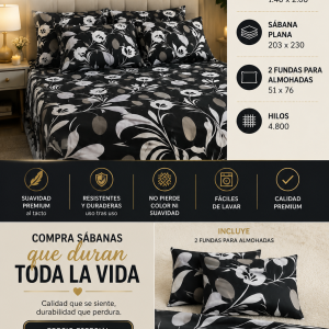 Juego De Sábanas Medida Full