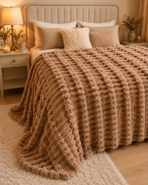 Frazada Jackard 2 1/2 Plazas 2.20x2.40 M