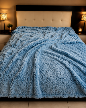 Frazada con PIEL y Corderito  Medida King Size 2.50x2.70 M